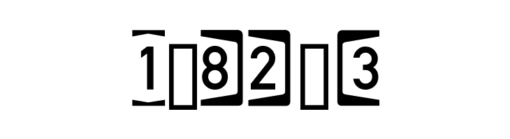 Autobahnen invers  Free Fonts Download