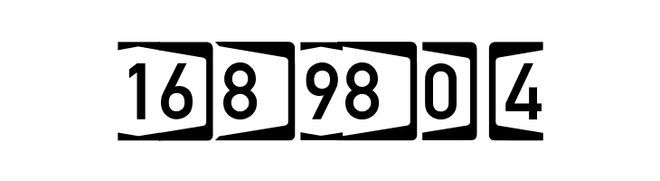 Autobahnen invers  Free Fonts Download