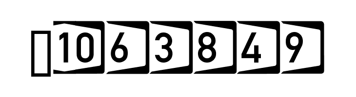 Autobahnen invers  Free Fonts Download