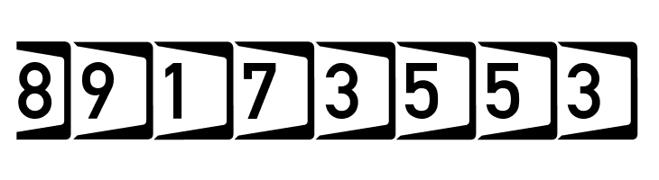 Autobahnen invers  Free Fonts Download