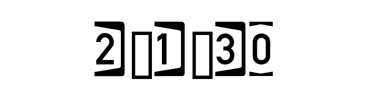 Autobahnen invers  Free Fonts Download