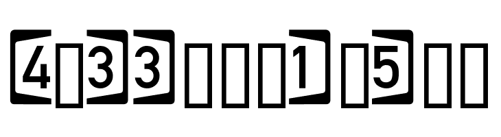 Autobahnen invers  Free Fonts Download