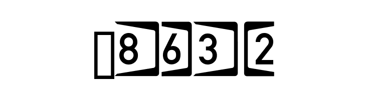 Autobahnen invers  Free Fonts Download