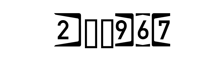 Autobahnen invers  Free Fonts Download