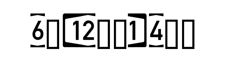 Autobahnen invers  Free Fonts Download