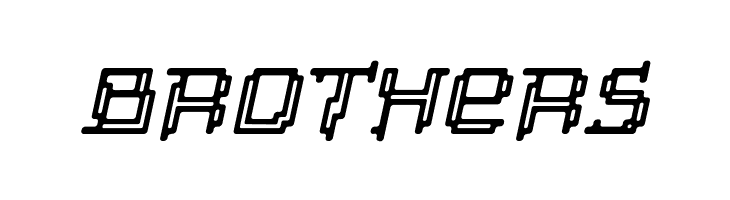 Tipi Slanted Electric Inline  Free Fonts Download