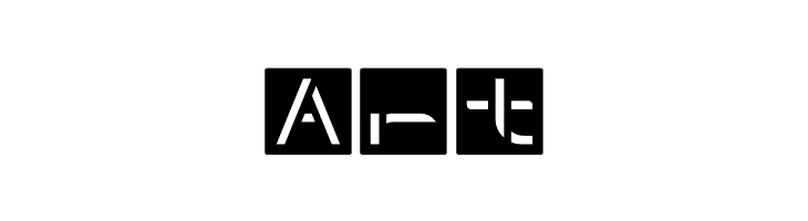 InvertedStencil  Free Fonts Download