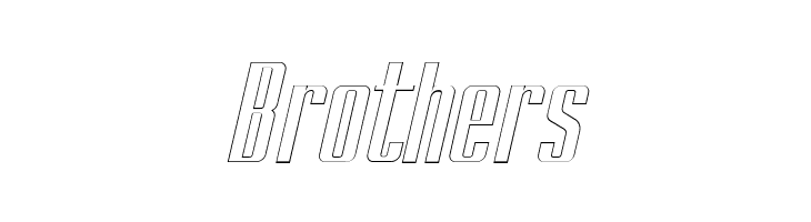 BRANCHE Outline Italic  Free Fonts Download