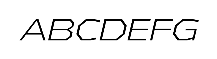 ABCDEFG AthabascaExLt-Italic Font
