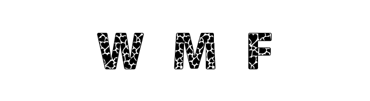 Moltissimo Hearted borders  Free Fonts Download