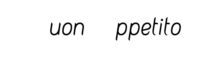 Buon%2BAppetito Fashionism Italic Font