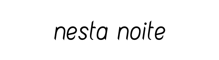 nesta%2Bnoite Fashionism Italic Font