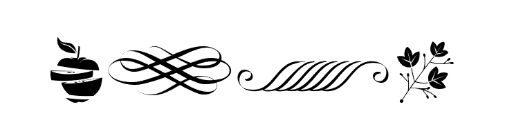 Poison Apple Ornaments 1  Free Fonts Download