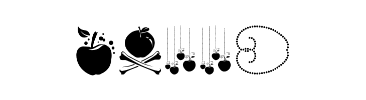 Poison Apple Ornaments 1  Free Fonts Download