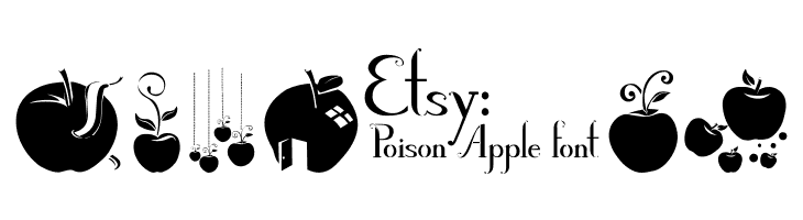 Poison Apple Ornaments 1  Free Fonts Download