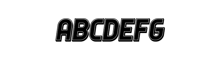 Answer 3D Filled Italic  Free Fonts Download