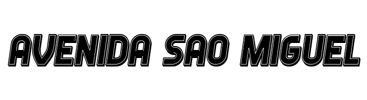 Answer 3D Filled Italic  Free Fonts Download