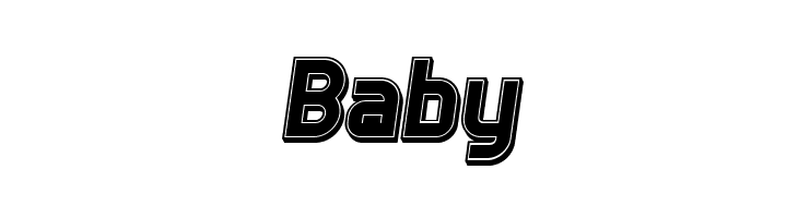 Answer 3D Filled Italic  Free Fonts Download