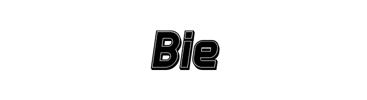 Answer 3D Filled Italic  Free Fonts Download
