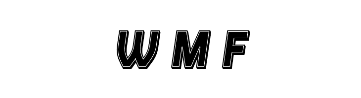 Answer 3D Filled Italic  Free Fonts Download