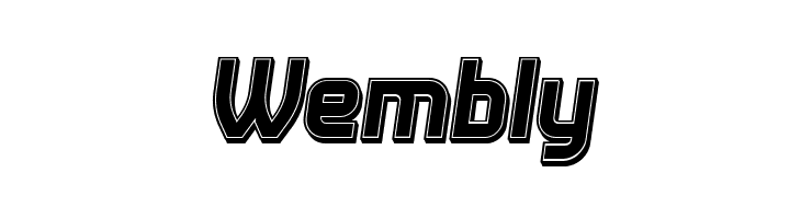 Answer 3D Filled Italic  Free Fonts Download