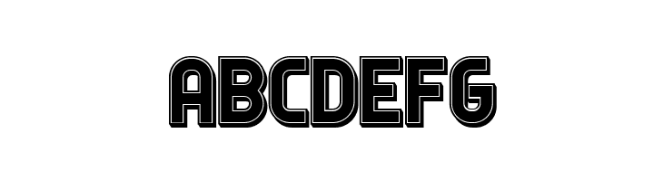 Answer 3D Filled Regular  Free Fonts Download