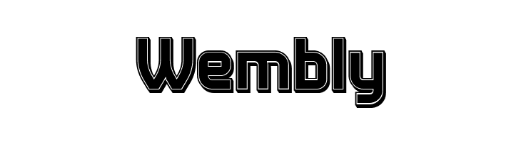 Answer 3D Filled Regular  Free Fonts Download