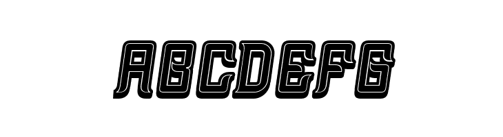 Assyrian 3D Filled Italic  Free Fonts Download