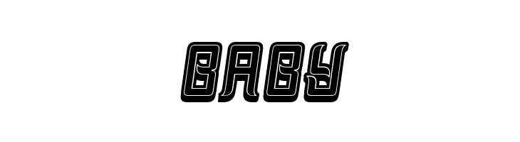 Assyrian 3D Filled Italic  Free Fonts Download