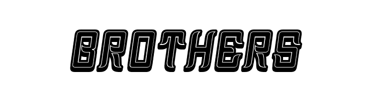 Assyrian 3D Filled Italic  Free Fonts Download