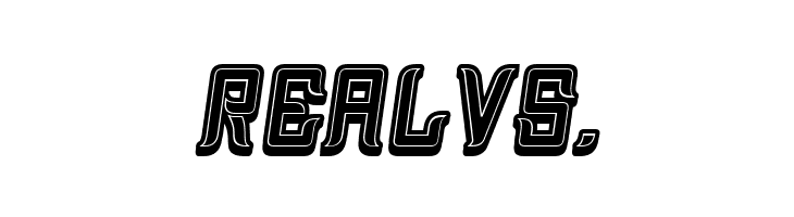 Assyrian 3D Filled Italic  Free Fonts Download