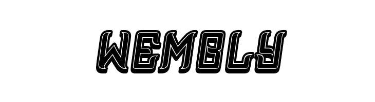 Assyrian 3D Filled Italic  Free Fonts Download