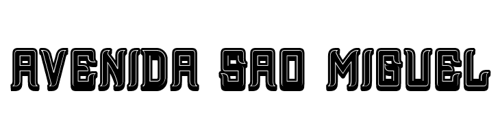 Assyrian 3D Filled Regular  Free Fonts Download