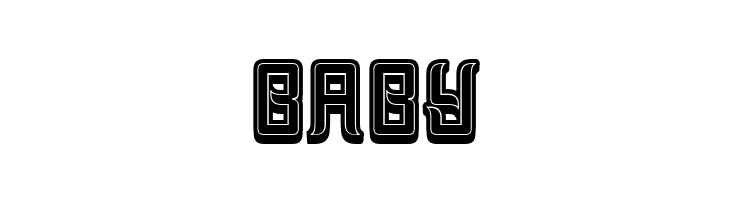 Assyrian 3D Filled Regular  Free Fonts Download