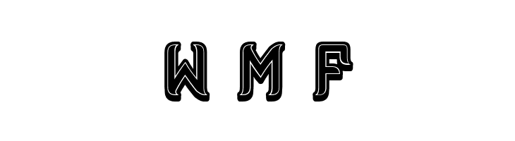 Assyrian 3D Filled Regular  Free Fonts Download