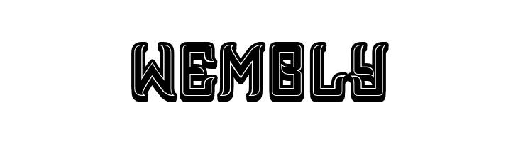 Assyrian 3D Filled Regular  Free Fonts Download