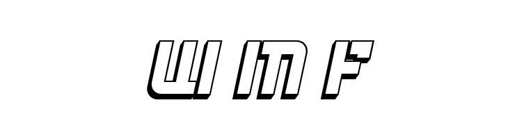 Bombardment 3D Italic  Free Fonts Download