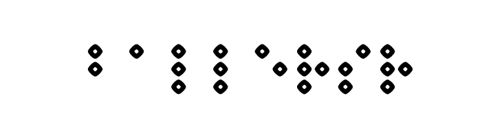 Braillenum Hollow Regular  Free Fonts Download