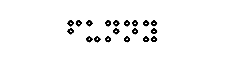 Braillenum Hollow Regular  Free Fonts Download