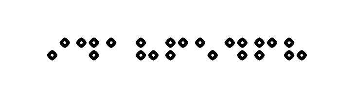Braillenum Hollow Regular  Free Fonts Download