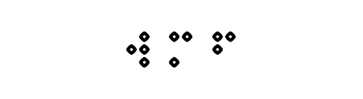 Braillenum Hollow Regular  Free Fonts Download