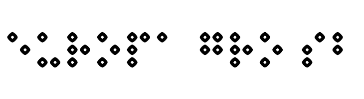 Braillenum Hollow Regular  Free Fonts Download