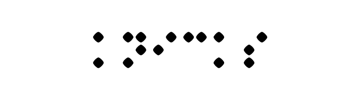 Braillenum Regular  Free Fonts Download