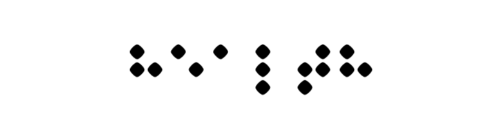 Braillenum Regular  Free Fonts Download