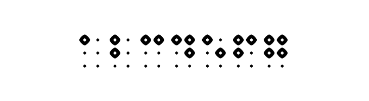 Braillenum Hollow Bold  Free Fonts Download