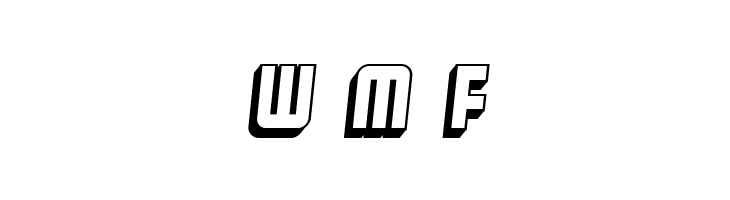 Broadway Flat 3D Italic  Free Fonts Download