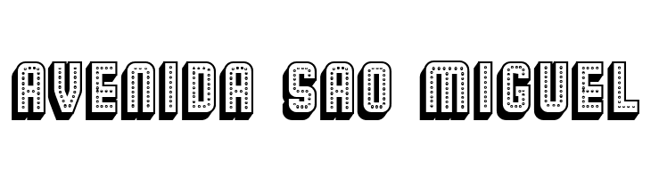 Broadway 3D Regular  Free Fonts Download