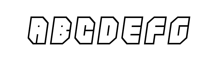 Zipper blues Outline  Free Fonts Download