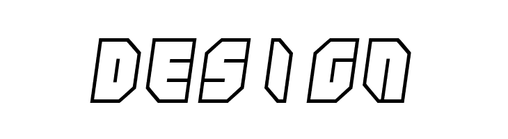 Zipper blues Outline  Free Fonts Download