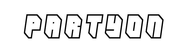 Zipper blues Outline  Free Fonts Download